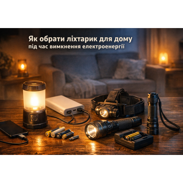 Ліхтарик - найпростіший спосіб отримання світла при відключенні електроенергії