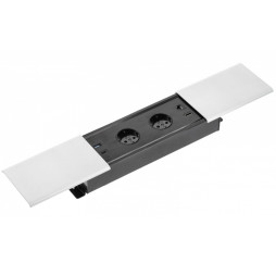 Подовжувач PRESTINO 2 розетки SCHUKO USB А+С QC RJ45, HDMI провід 1,5м 220-240V Білий GTV