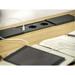 Подовжувач PRESTINO 2 розетки SCHUKO USB А+С QC RJ45, HDMI провід 1,5м 220-240V Білий GTV