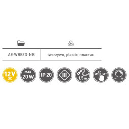 Вимикач з функцією регулювання та пам\'яті 12V AE-WBEZD-NB GTV