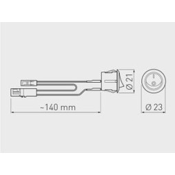 Вимикач кнопковий GTV Білий 12V AE-WLB01-10