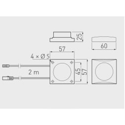 Вимикач, регулятор яскравості Чорний 12V (А) GTV