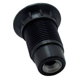 Патрон LEMANSO Е14 бакелит, резьба с кольцом чёрный — итальянский 4A 250V / LM2527 (кратно упак. 25 шт)