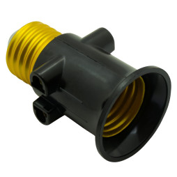 Патрон LEMANSO Е27 + штепс. гнізда "жулік" кратно 24 штук / LM2514