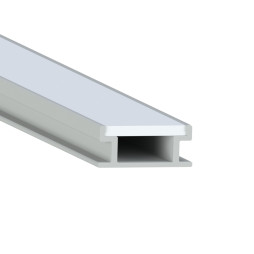 Алюмінієвий профіль для світлодіодної стрічки підлоговий АЛ-09 1 метр анодований накладний LEDUA