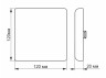 Світильник світлодіодний безрамковий квадратний врізний 15W 85-265V 4100K IP20 VL-DLFS-154 VIDEX