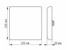 Світильник світлодіодний безрамковий квадратний врізний 33W 4100K 85-265V IP20 VL-DLFS-334 VIDEX
