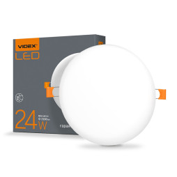 Светильник светодиодный врезной VIDEX VL-DLFR-244 круглый 24W 4100K IP20