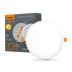 Светильник светодиодный врезной VIDEX VL-DLFR-334 круглый 33W 4100K IP20