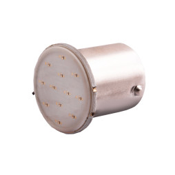 Світлодіодна авто лампа T25-COB 1156 червоний 24V LEDUA