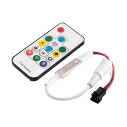 Контролер RGB mini Smart strip 5-24V 6A - радіо 14 кнопок #80 LEDUA