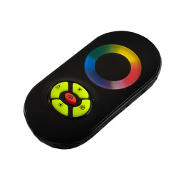Контролер чорний RGB 18А 12-24V радіо сенсорний 2 роки гарантії LEDUA