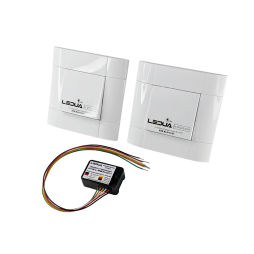 Комплект бездротовий вимикач врізний 2шт BTN-ELRF+приймач 4х-канальний 433Мгц LEDUA