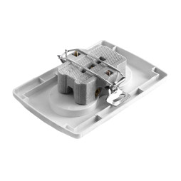 Розетка подвійна біла Yaweitai EW-21111