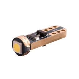 Світлодіодна авто лампа T5-3030-1smd 2 кристала білий 12V LEDUA