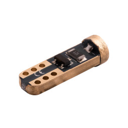 Світлодіодна авто лампа T5-3030-1smd 2 кристала білий 12V LEDUA