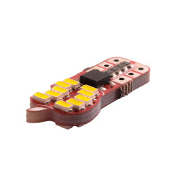 Светодиодная автолампа T10 W5W с обманкой 12В SMD3014-20led белый
