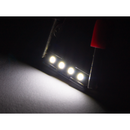 Світлодіодна авто лампа S85-36mm-4smd 2835 обманка білий 12V LEDUA