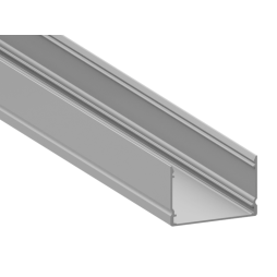 Алюминиевый профиль для светодиодной ленты АЛ-48 2 метра анодированный накладной без диффузора LEDUA