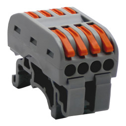 Клема (4+4) на DIN-рейку двостороння Lemanso / LMA2630