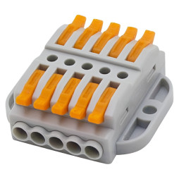 Клема (5+5) двостороння Lemanso / LMA2614 (кріплення під болти) (25шт)