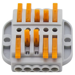 Клема (5+5) двостороння Lemanso / LMA2614 (кріплення під болти) (25шт)