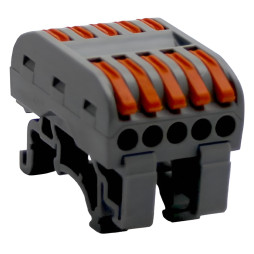 Клема (5+5) на DIN-рейку двостороння Lemanso / LMA2631 (25шт)