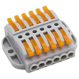 Клема (6+6) двостороння Lemanso / LMA2616 (кріплення під болти)