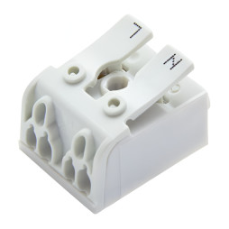 Клема подвійна 2 контактна Lemanso / LMA2607