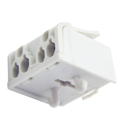 Клема подвійна 2 контактна Lemanso / LMA2607