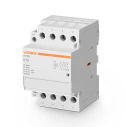 Модульный контактор 4п 63А 4НВ VF-RS-MC4O-63 VIDEX RESIST