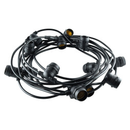 Гірлянда белт-лайт світлодіодна IP67 220V E27*20, 100W, 10,5м