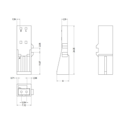 Розподільча коробка 5 отворів, чорна, 100mm 22AWG  міні мама LEDUA