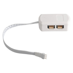 Розподільча коробка RGB 4 отвори, біла, 100mm 22AWG  міні мама LEDUA