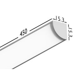 Світильник світлодіодний з датчиком на відкривання/закривання накладний для гардеробу 450мм 12V 4500К LEDUA