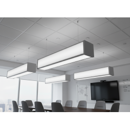 Світильник світлодіодний підвісний лінійний "N110-1000" 60W П-подібний 3500К корпус сірий LEDUA