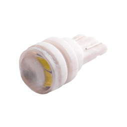 Світлодіодна авто лампа T10-5630-2smd з лінзою білий 12V LEDUA