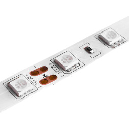 Світлодіодна стрічка 5050-60led-10mm-12V 14,4W/m IP20 подвійна плата зелений LEDUA