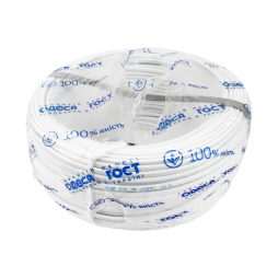 Провід ШВВП 2х0,75 білий мідь Одеса ГОСТ (по 100м)