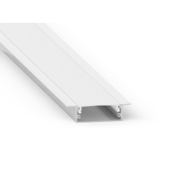 Профиль алюминиевый анодированный LEDUA АЛ-16-1 + рассеиватель для LED ленты врезной 2 м - Уценка