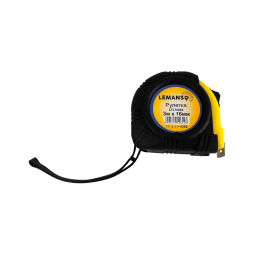 Рулетка 3м*16мм LTL70003 жовто-чорна Лємансо