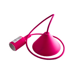 Подвес пластиковый V-образный для LED лампы Lemanso Е27 розовый 1 м (LMA072)