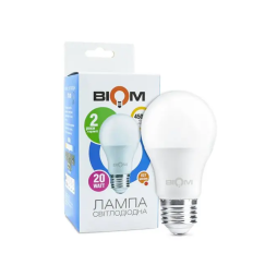 Світлодіодна лампа А80 20W E27 4500K 175-260V матова ВТ-520 Biom