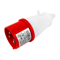 Вилка переносная (ОП) 16А/4п (3п+н) 380-415V IP44 красная LEE-014L LM2006