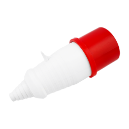 Вилка переносная (ОП) 16А/4п (3п+н) 380-415V IP44 красная LEE-014L LM2006