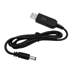 Кабель DC для роутера 12V або 9V від 5V USB павербанка 1A довж. 1м