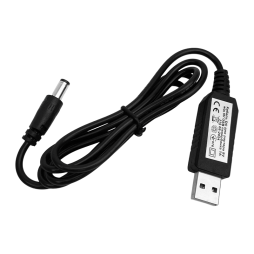 Кабель DC для роутера 12V або 9V від 5V USB павербанка 1A довж. 1м