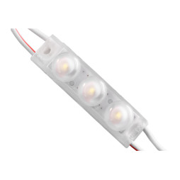 Світлодіодні модулі 2835-3smd 12V IP67 1,06ватт з лінзою білий (по 20шт пластина) LEDUA