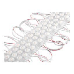 Світлодіодні модулі 2835-3smd 12V IP67 1,06ватт з лінзою білий (по 20шт пластина) LEDUA