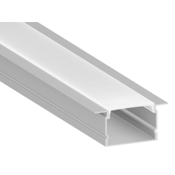 Профиль алюминиевый анодированный LEDUA АЛ-108 + рассеиватель для LED ленты врезной 2 м